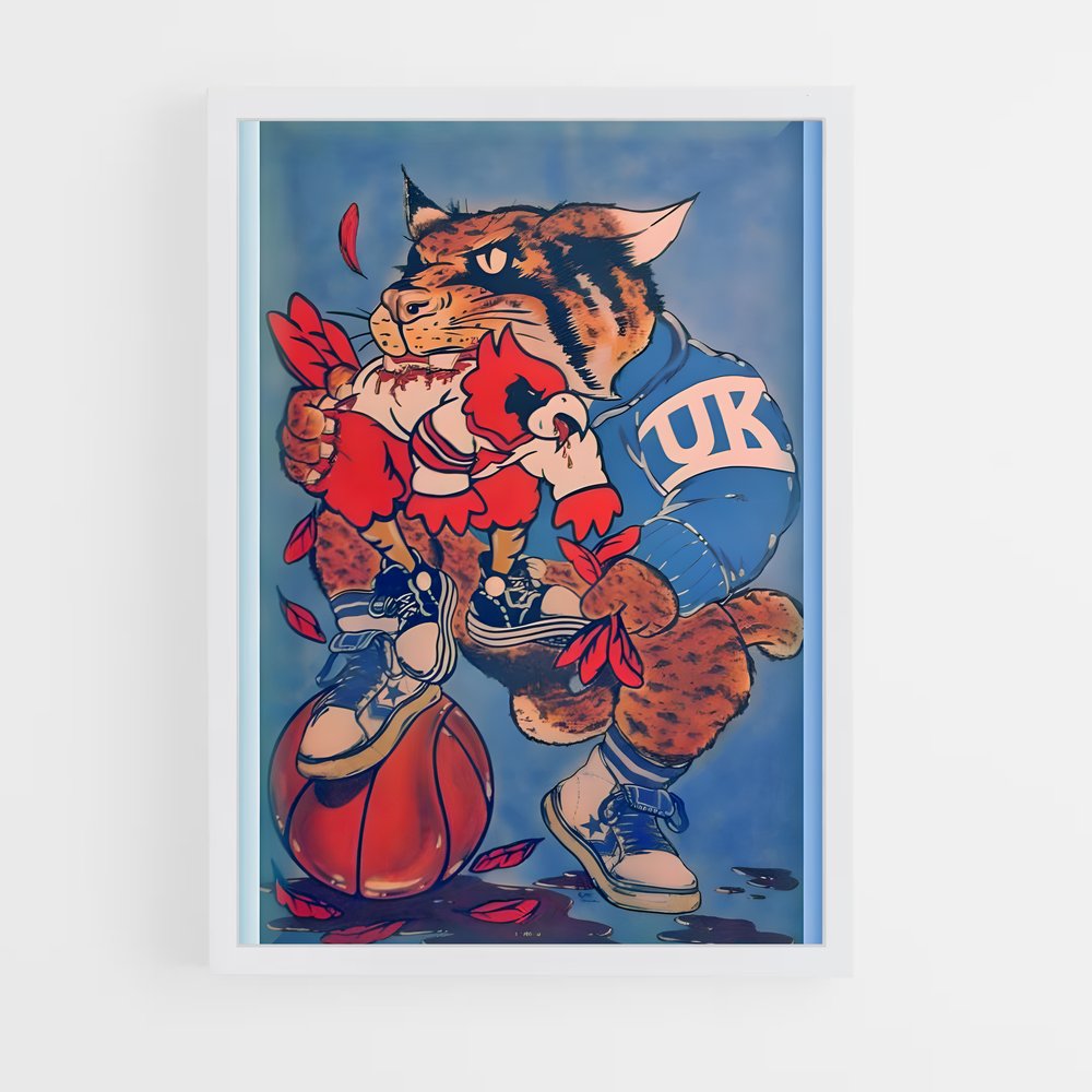 Poster Dunk de Félins – affiche Basketball (vue 3)